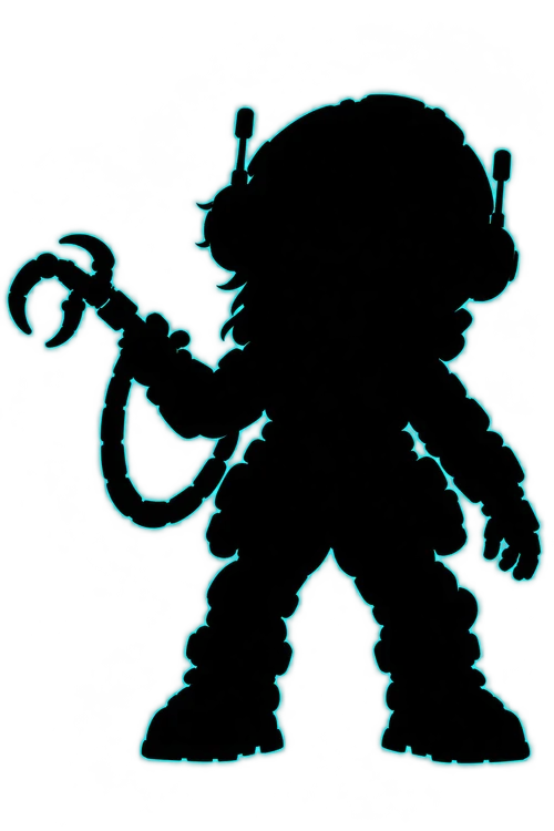 Lokey, locked hero silhouette